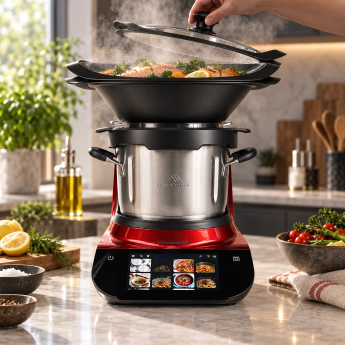 muchas funciones y herramientas para robot de cocina abantera