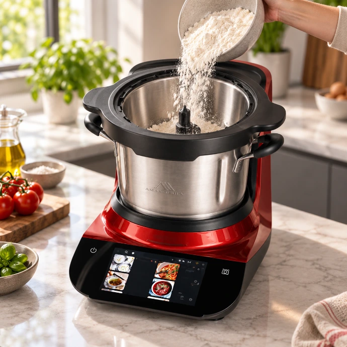 robot de cocina con báscula abantera