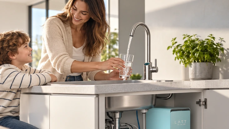 Grifo inteligente LÄTT con aviso de calidad del agua