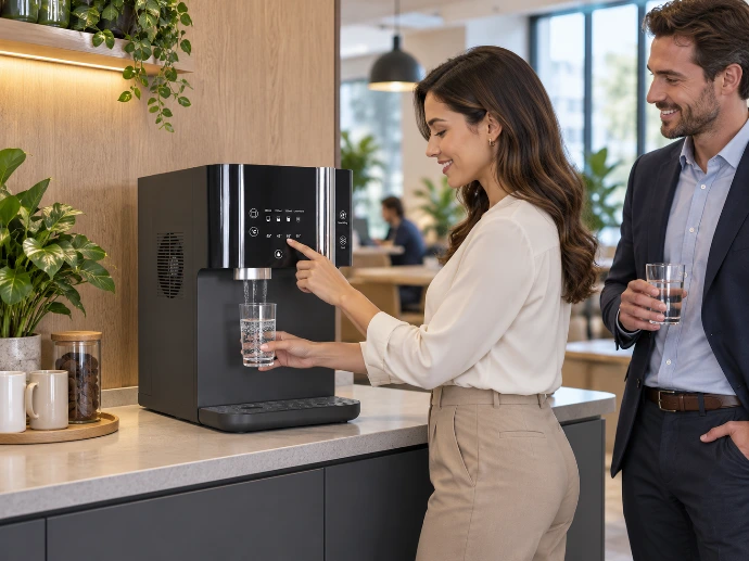 Dispensador de sobremesa para hogar, oficina y clínicas